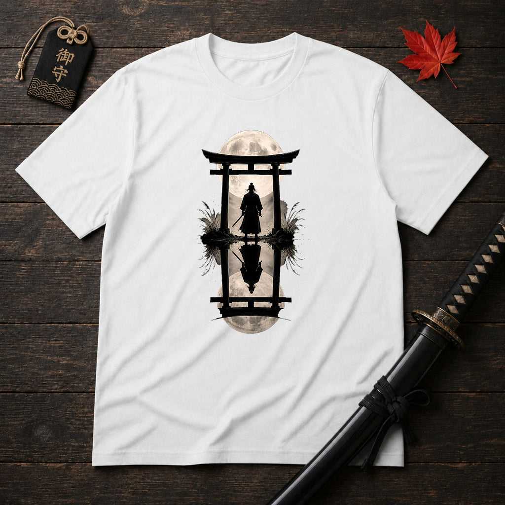 Moonlit Samurai Torii T-Shirt