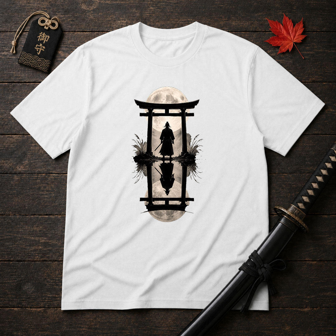 Moonlit Samurai Torii T-Shirt