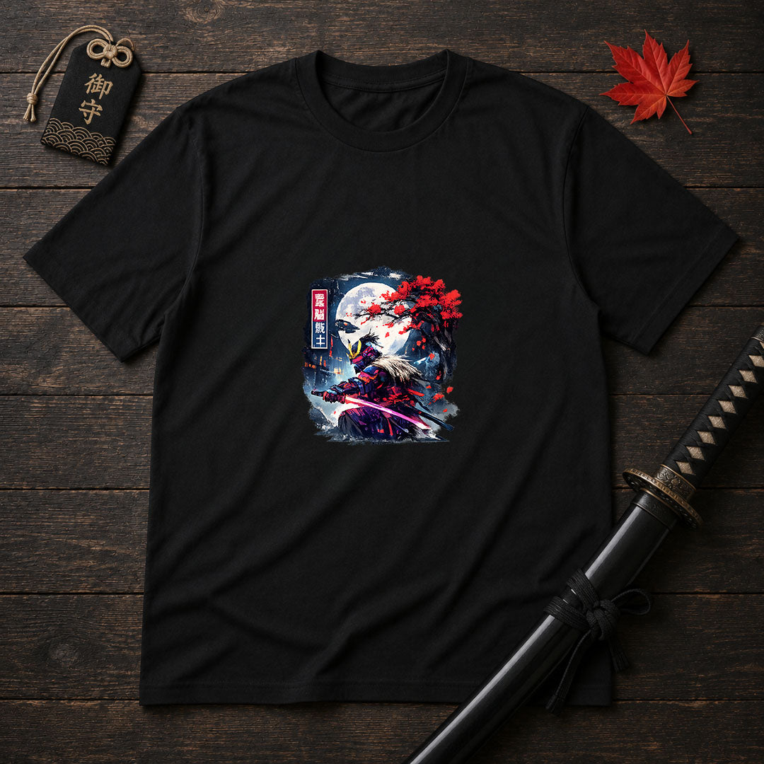 Neon Moon Samurai T-Shirt