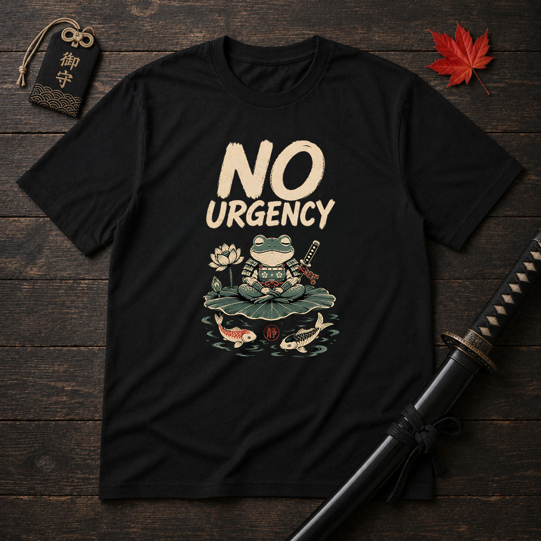 No Urgency Samurai Frog T-Shirt
