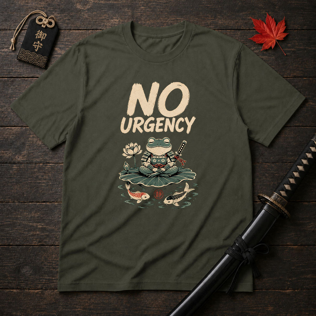 No Urgency Samurai Frog T-Shirt