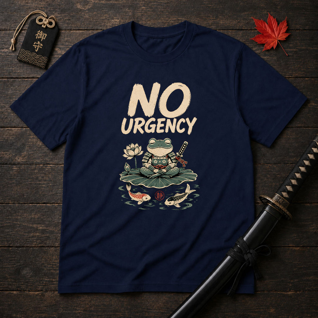 No Urgency Samurai Frog T-Shirt