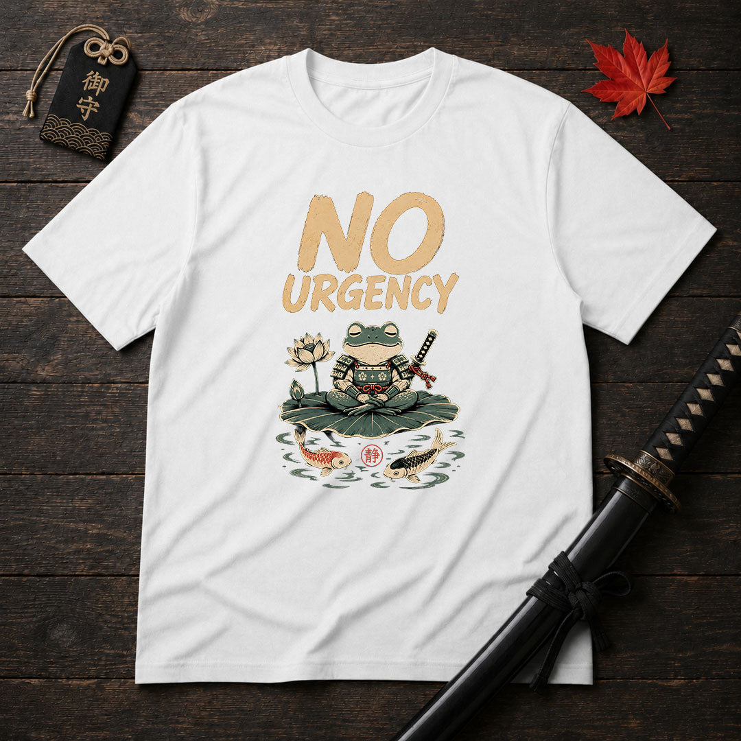 No Urgency Samurai Frog T-Shirt