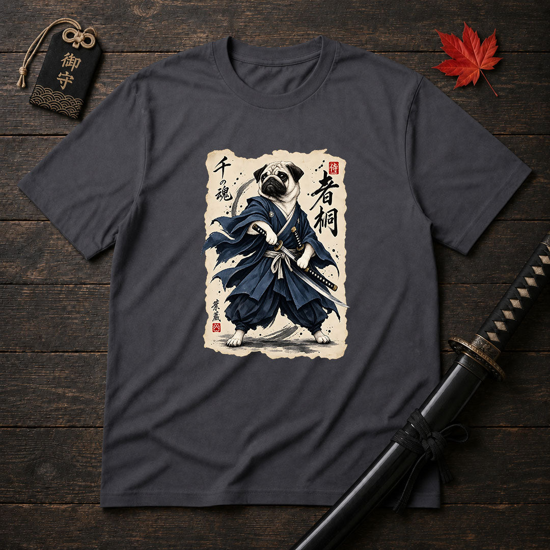Pug Samurai Spirit T-Shirt