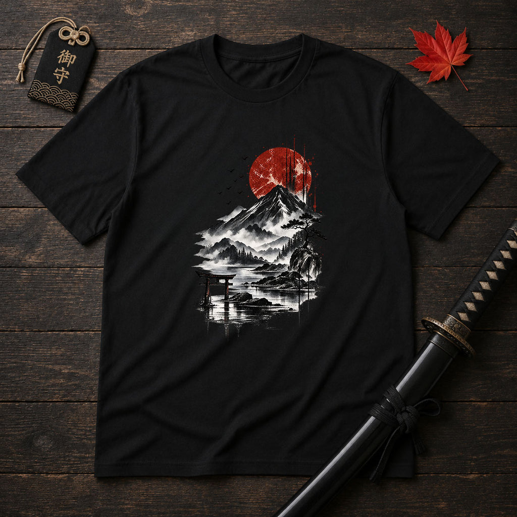 Red Sun Over Mount T-Shirt