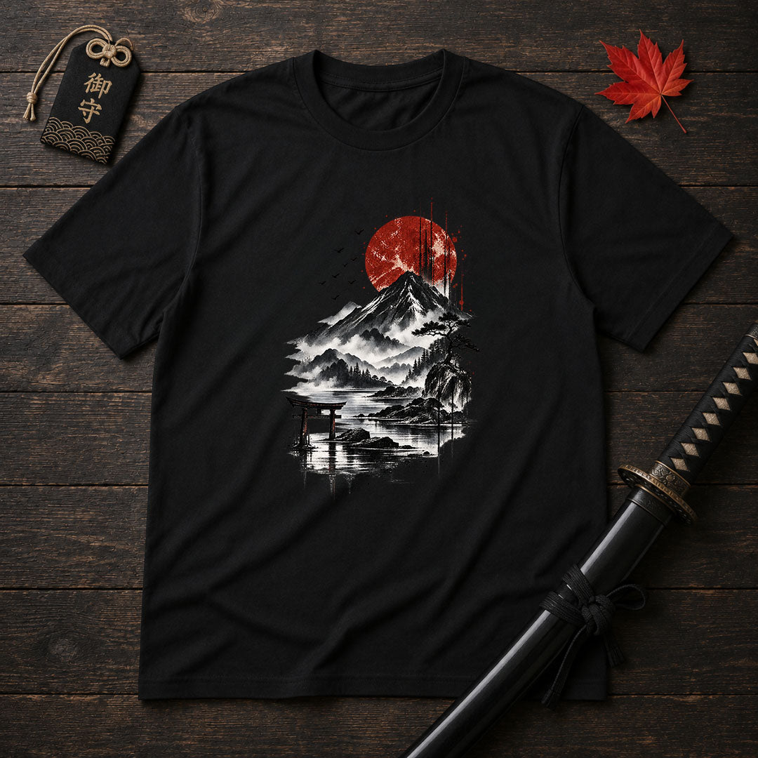 Red Sun Over Mount T-Shirt
