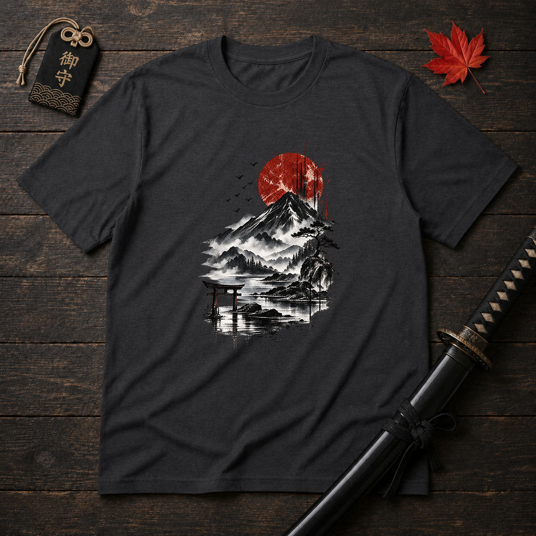 Red Sun Over Mount T-Shirt