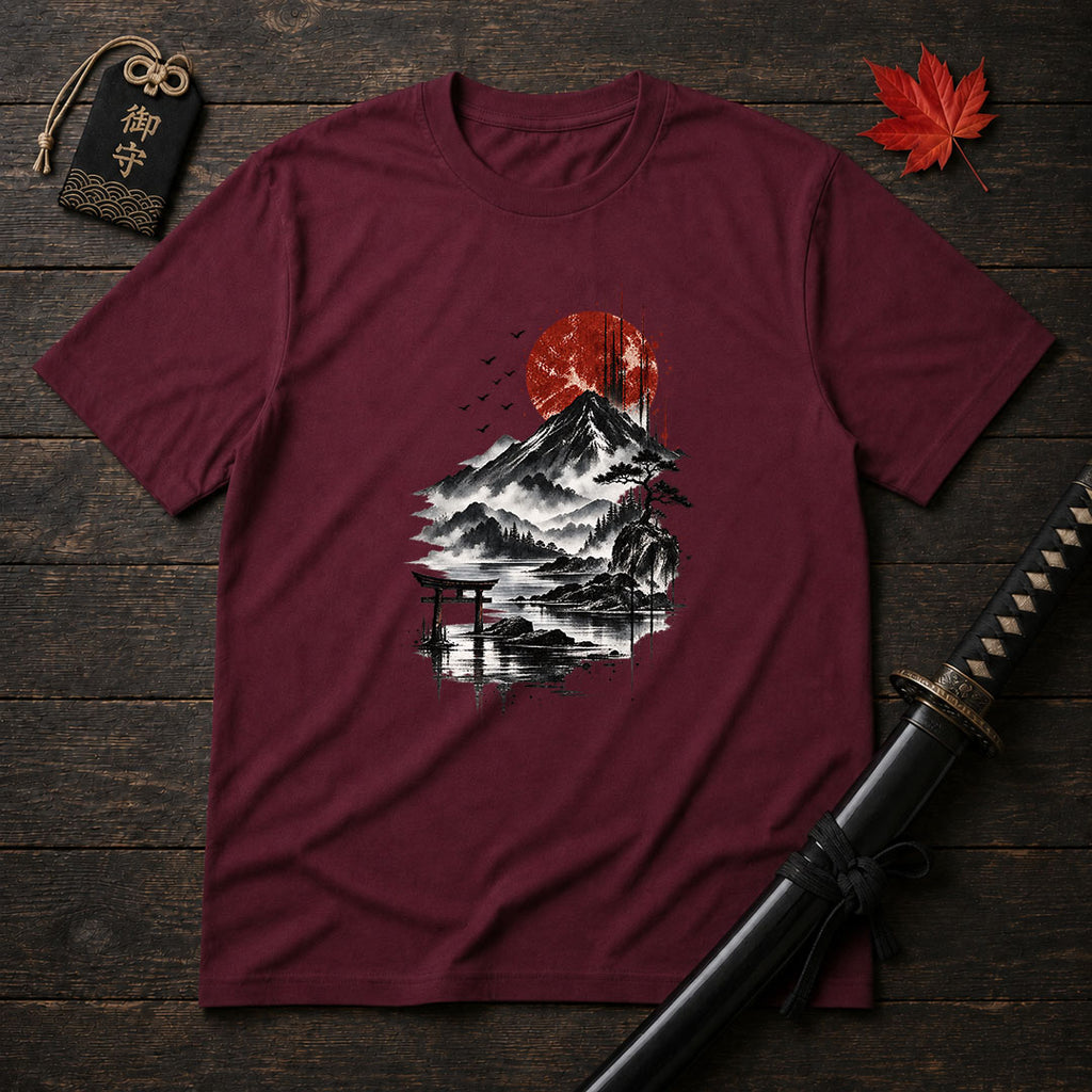 Red Sun Over Mount T-Shirt
