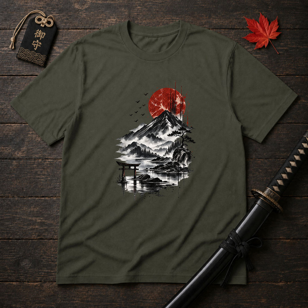 Red Sun Over Mount T-Shirt