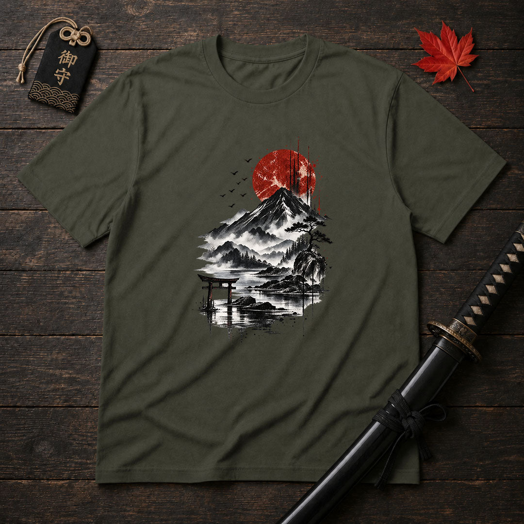 Red Sun Over Mount T-Shirt