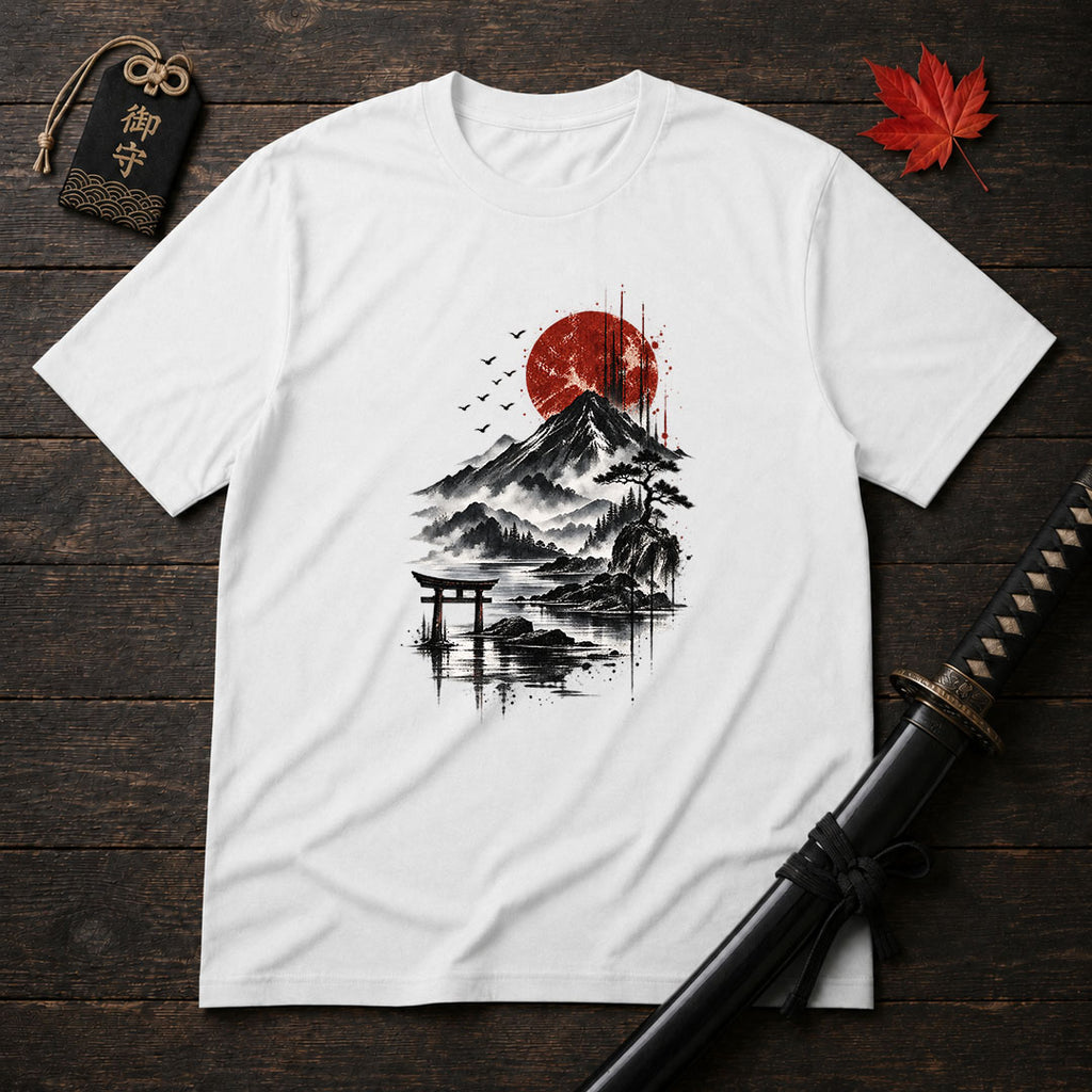 Red Sun Over Mount T-Shirt
