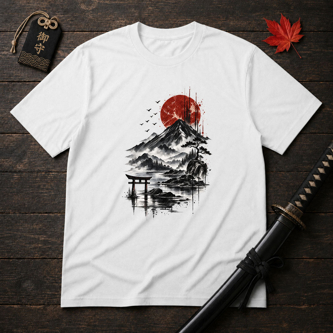 Red Sun Over Mount T-Shirt
