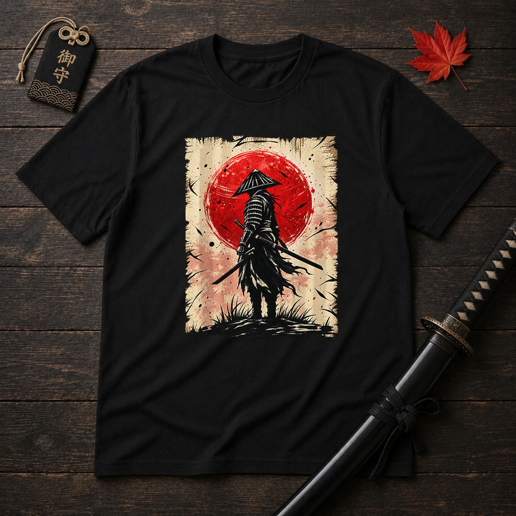 Ronin At Red Moon T-Shirt
