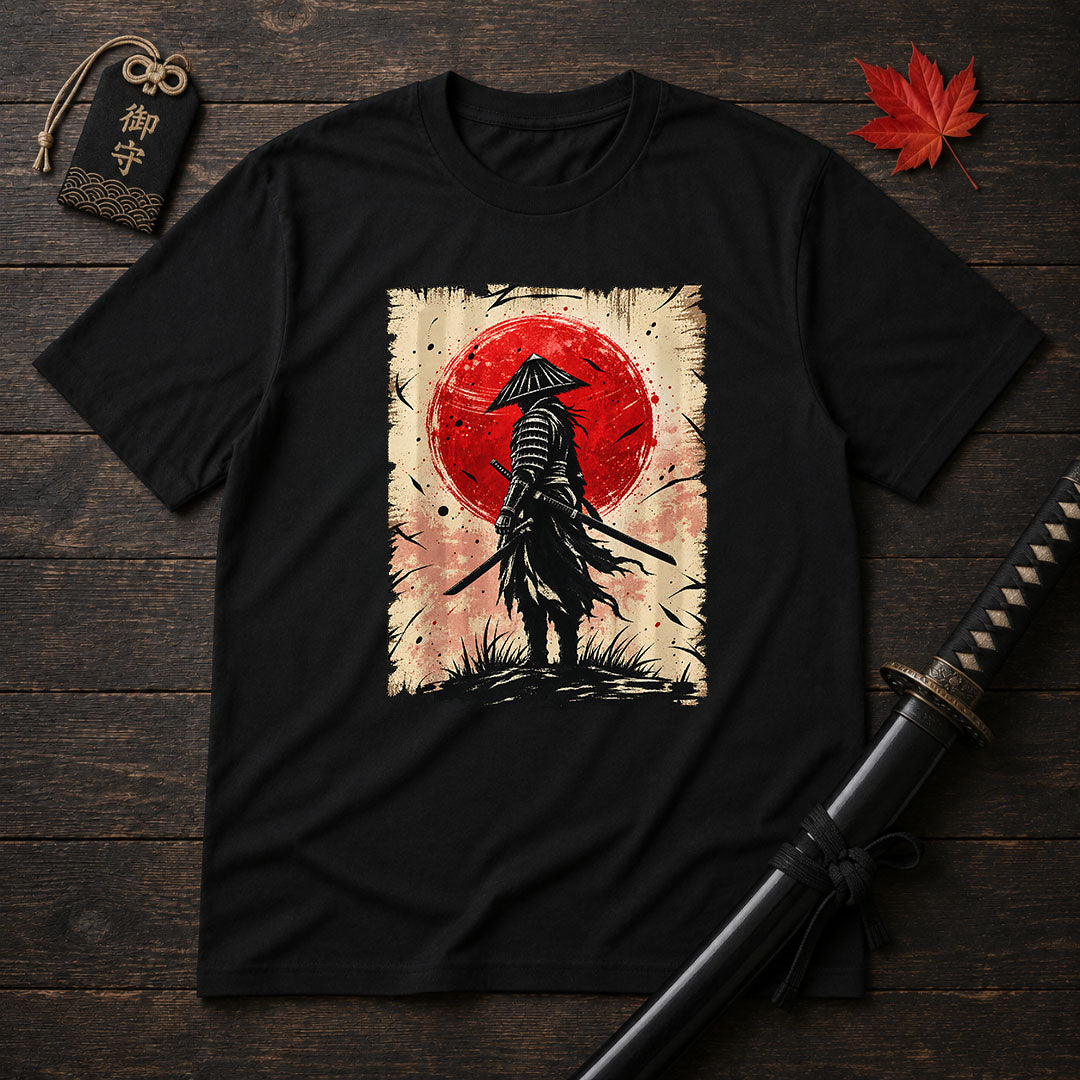 Ronin At Red Moon T-Shirt