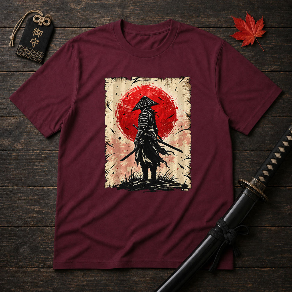 Ronin At Red Moon T-Shirt