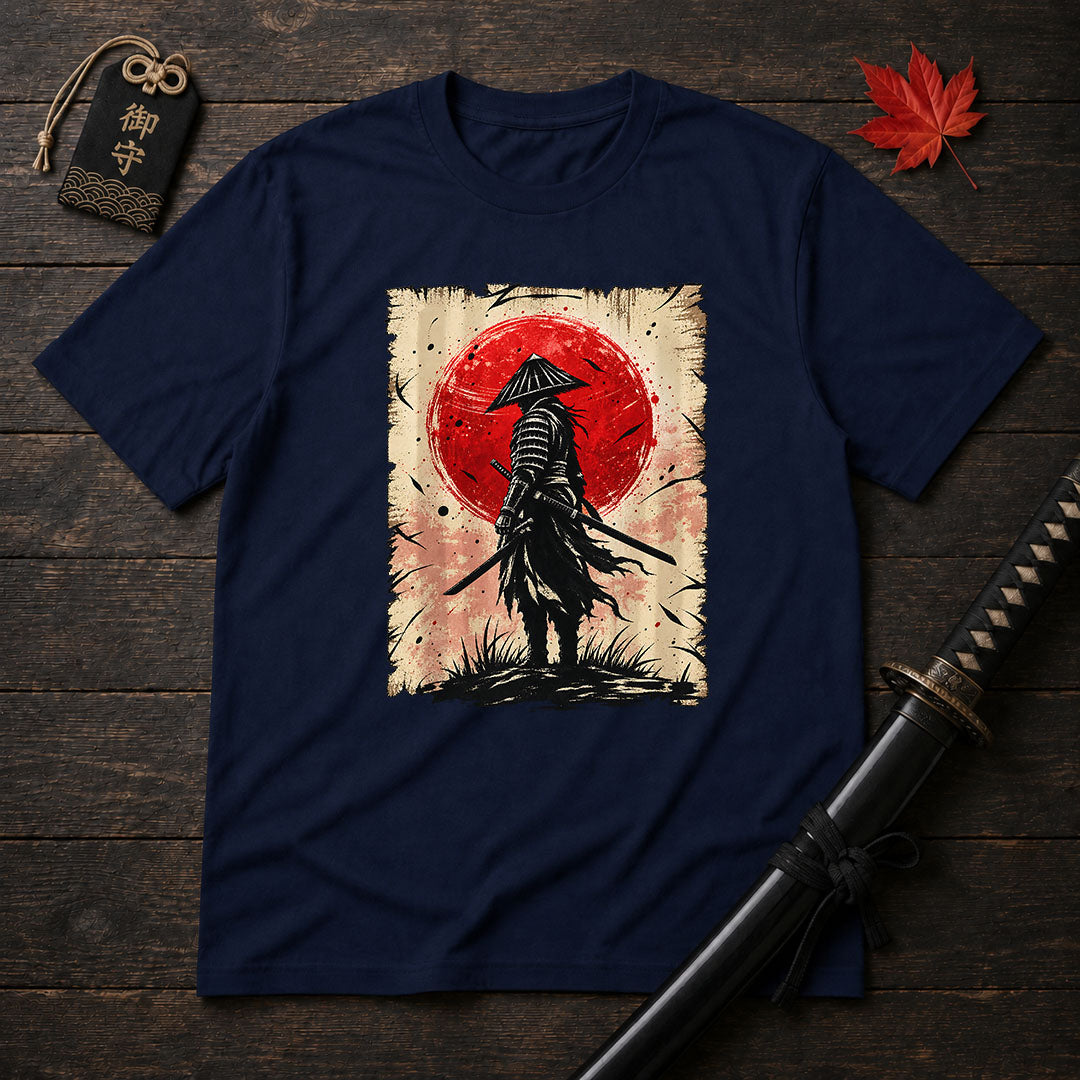 Ronin At Red Moon T-Shirt