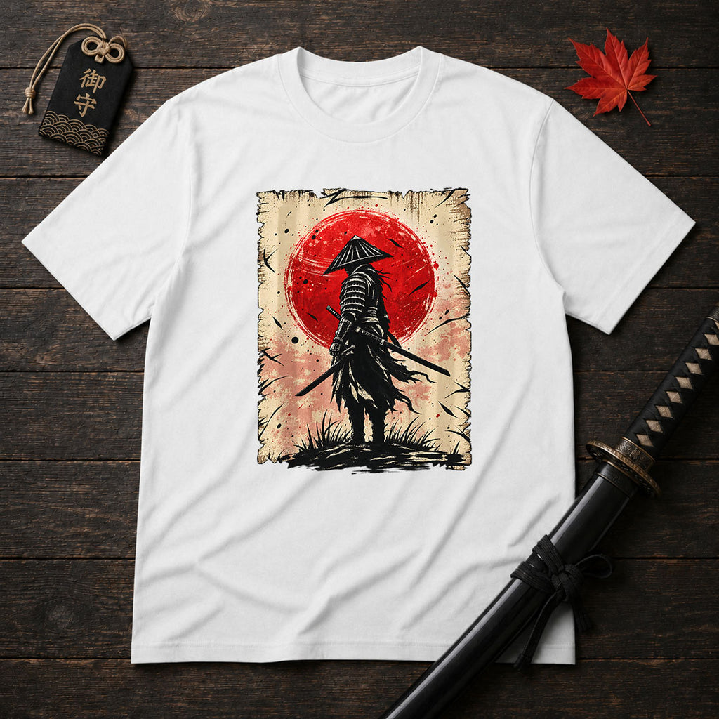 Ronin At Red Moon T-Shirt