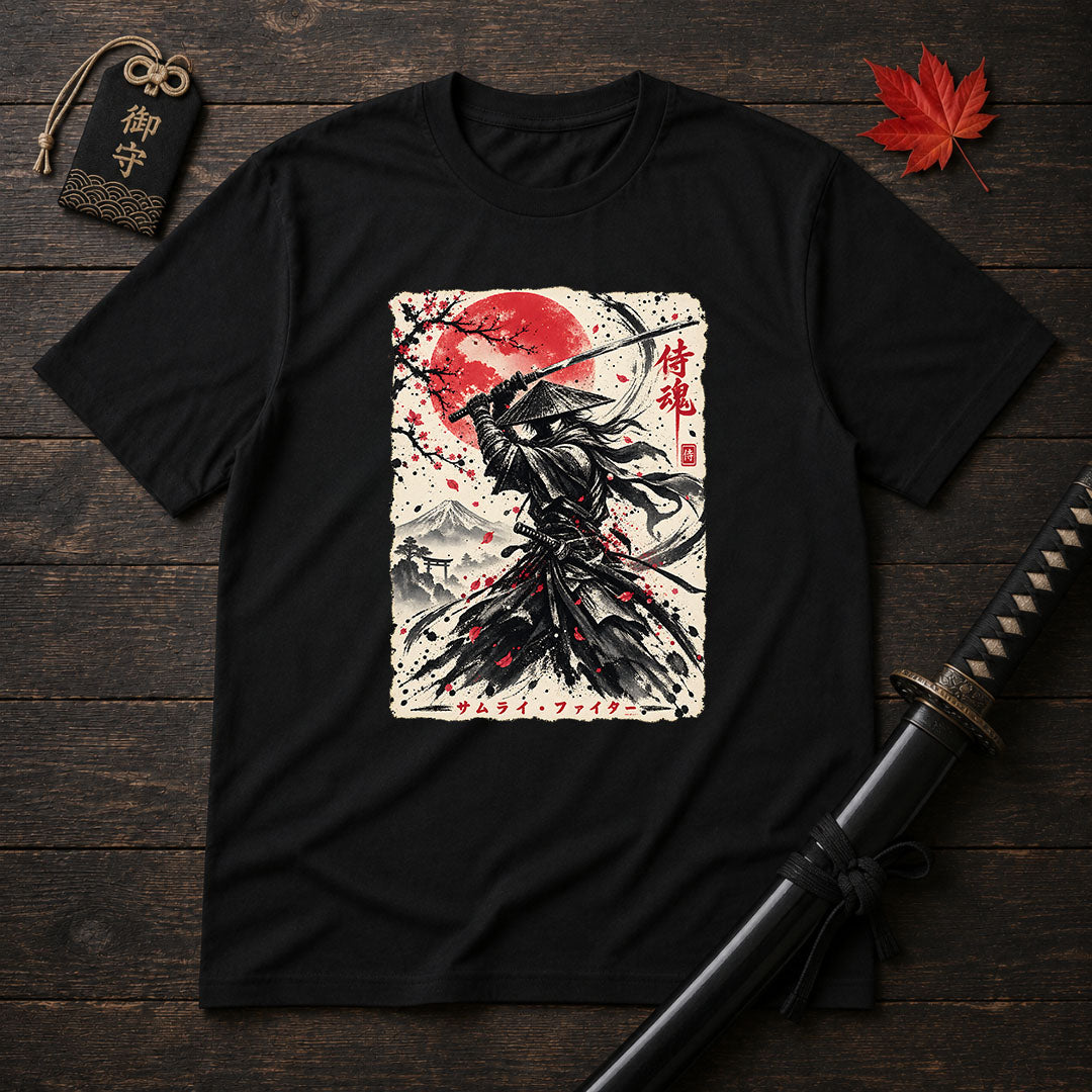 Rōnin With Raised Katana T-Shirt