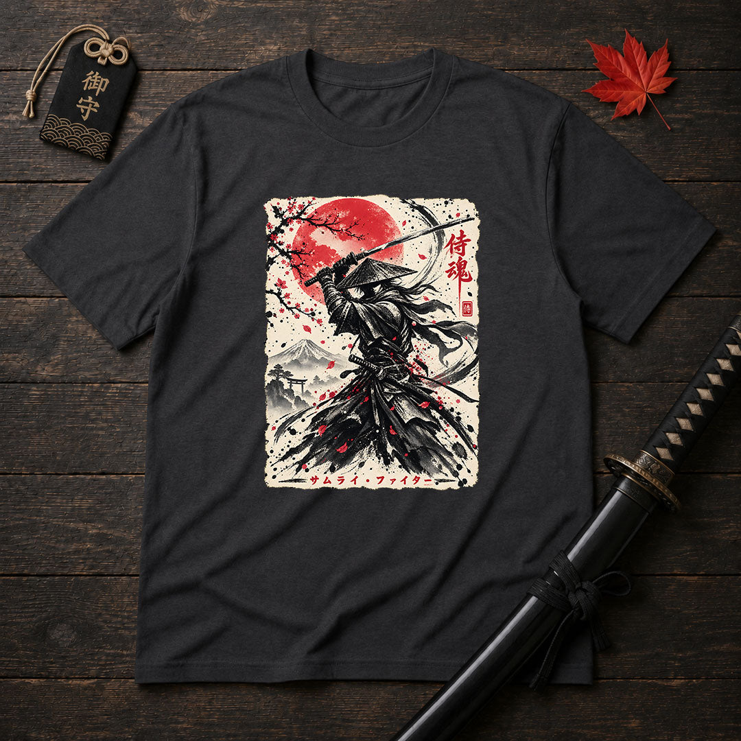 Rōnin With Raised Katana T-Shirt