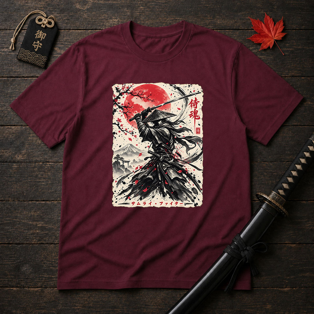 Rōnin With Raised Katana T-Shirt
