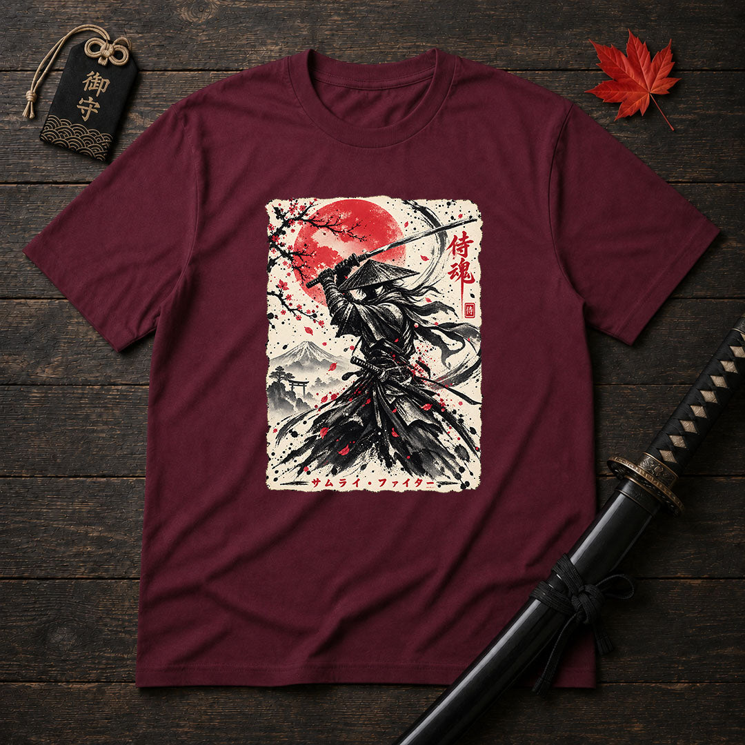 Rōnin With Raised Katana T-Shirt