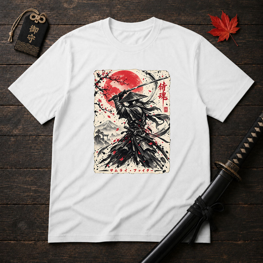 Rōnin With Raised Katana T-Shirt
