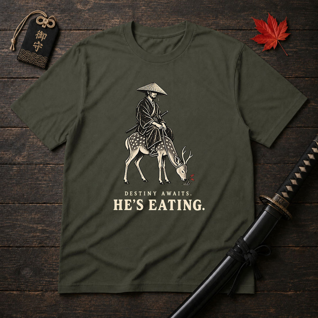 Samurai And Deer T-Shirt