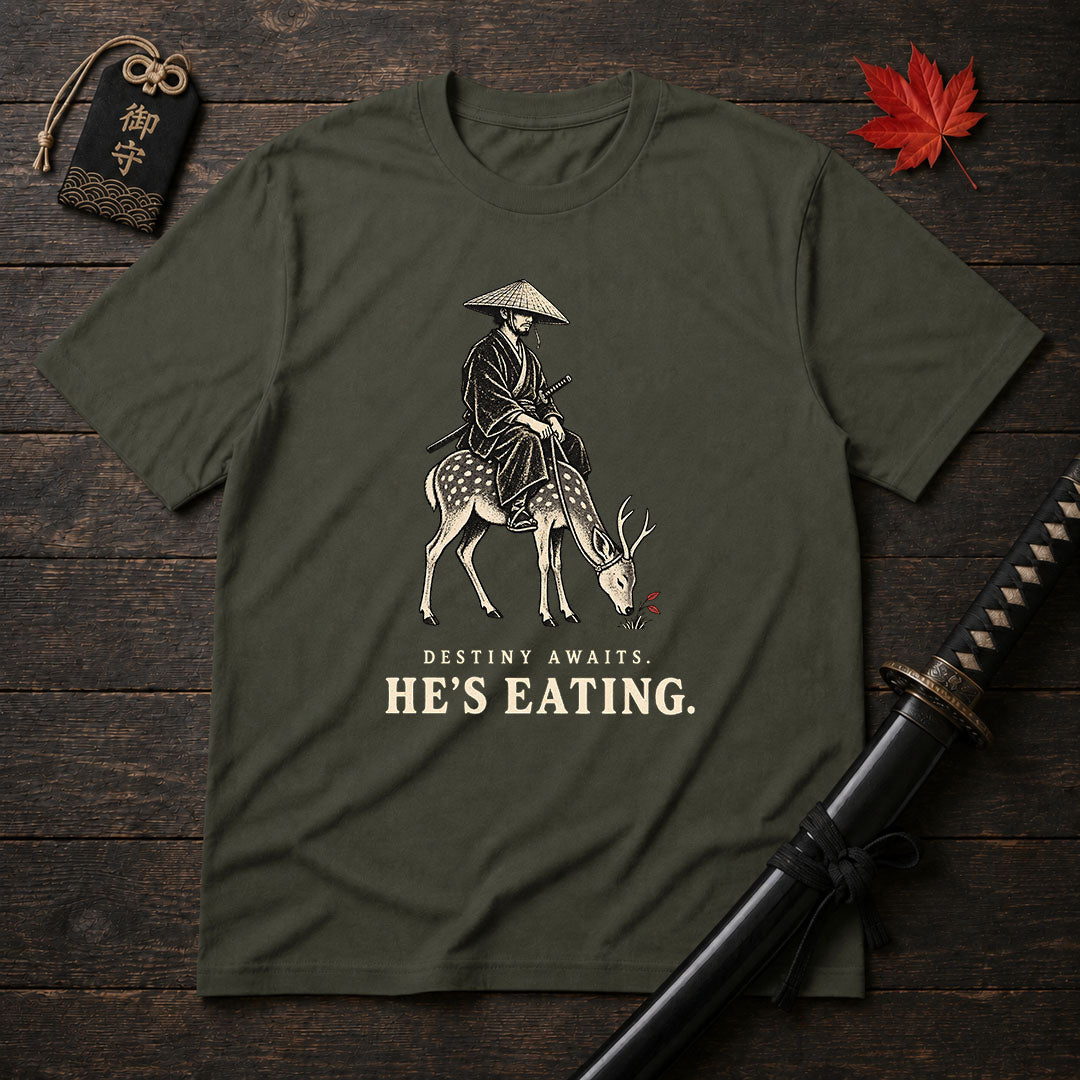 Samurai And Deer T-Shirt