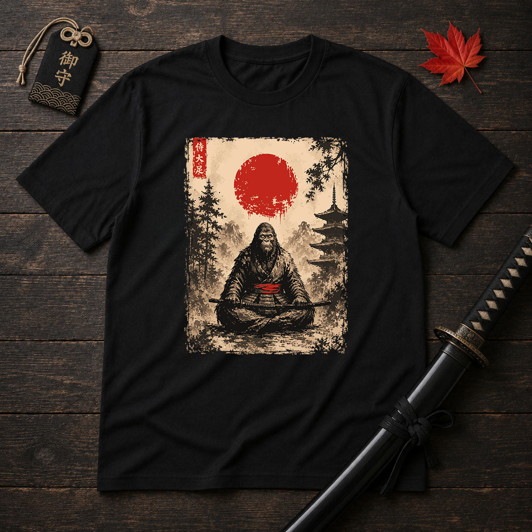 Samurai Ape Meditating T-Shirt