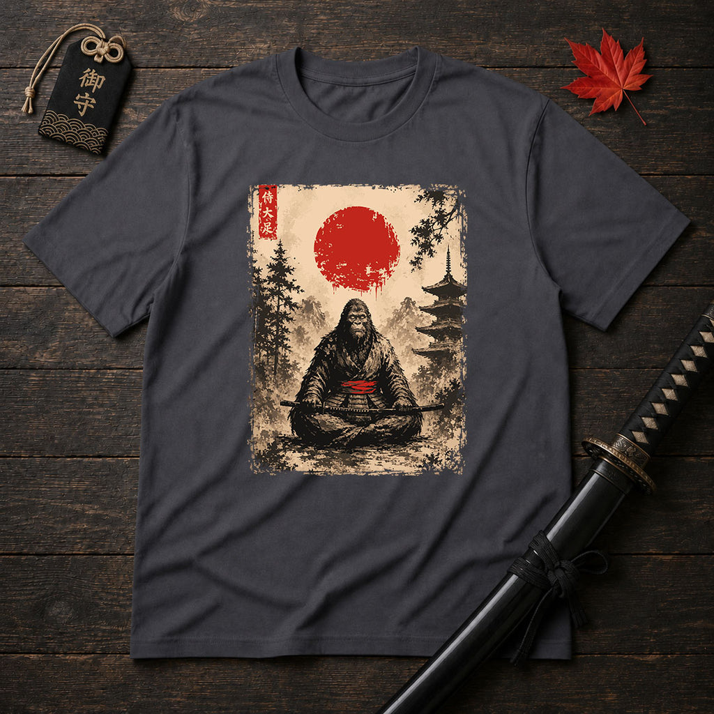 Samurai Ape Meditating T-Shirt