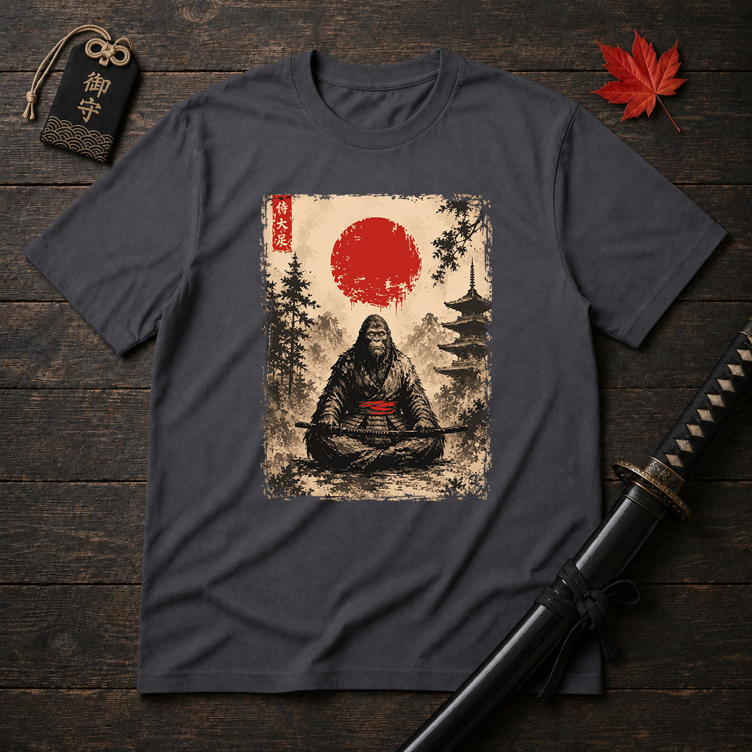 Samurai Ape Meditating T-Shirt