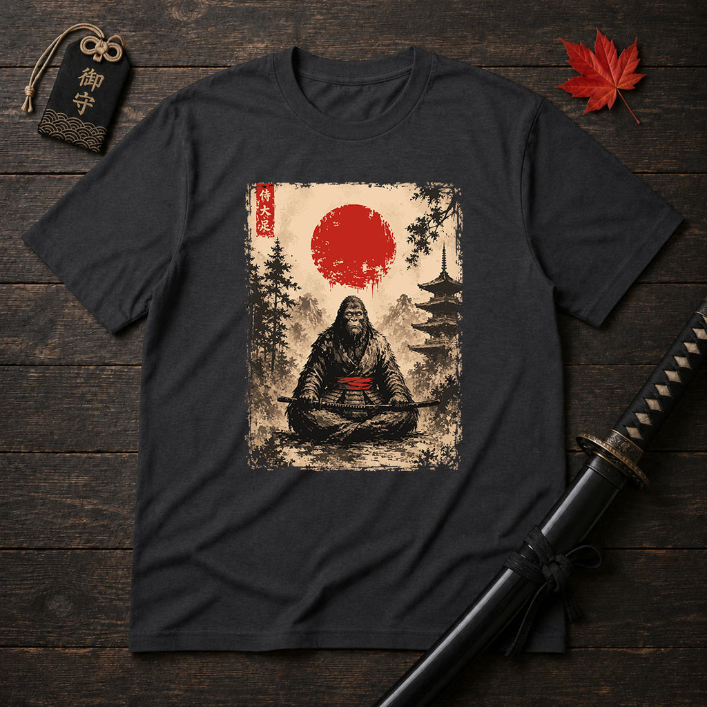 Samurai Ape Meditating T-Shirt
