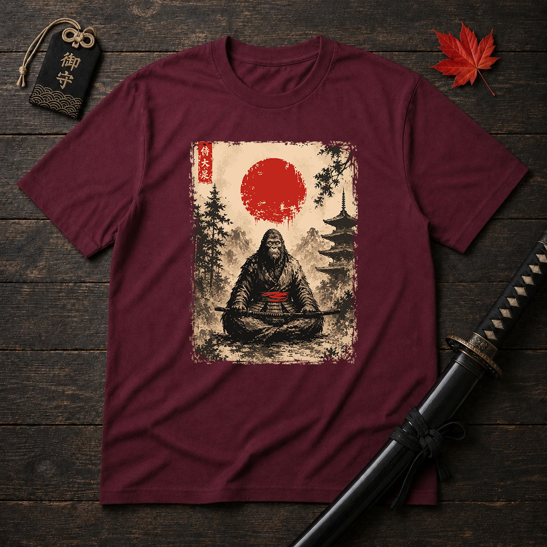 Samurai Ape Meditating T-Shirt