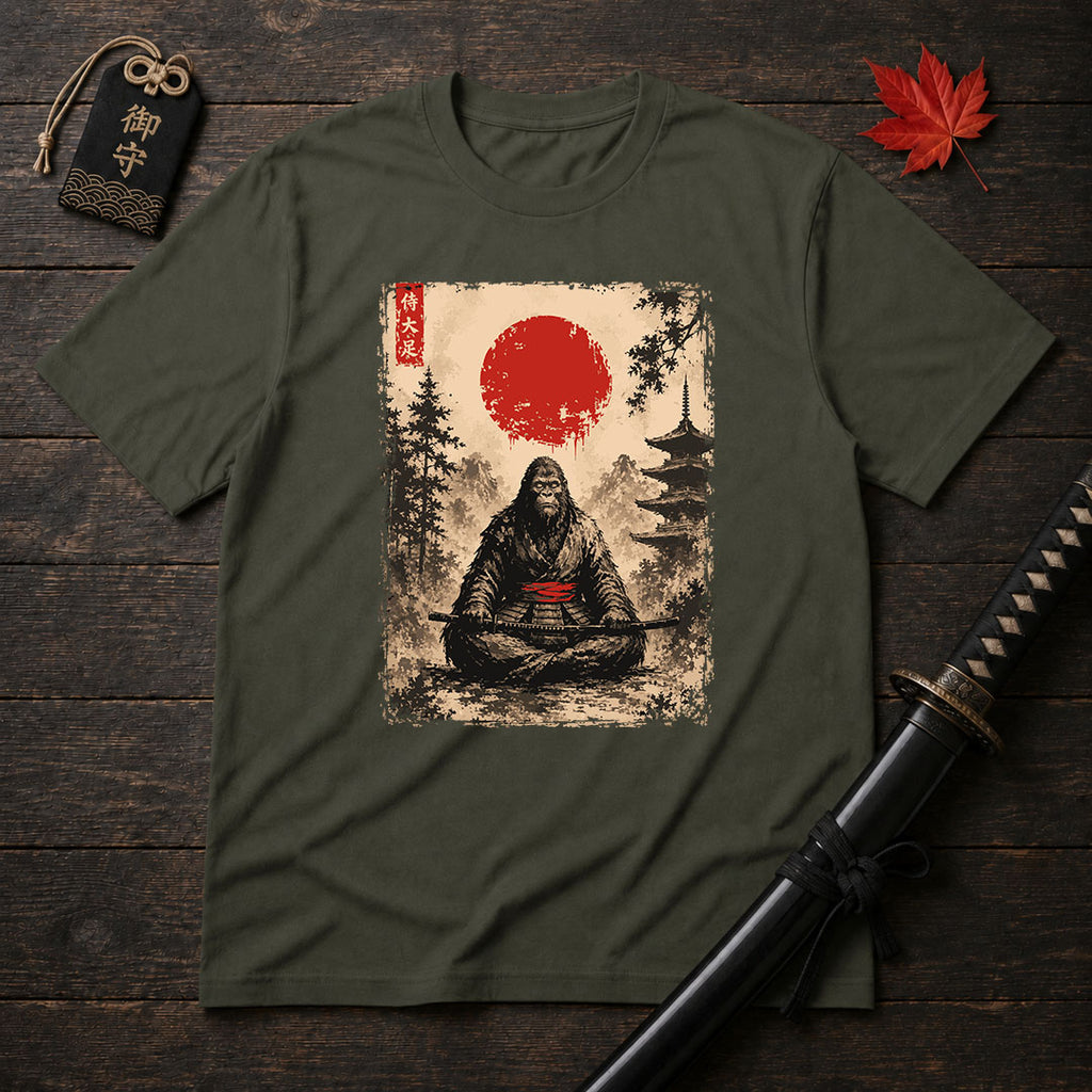 Samurai Ape Meditating T-Shirt
