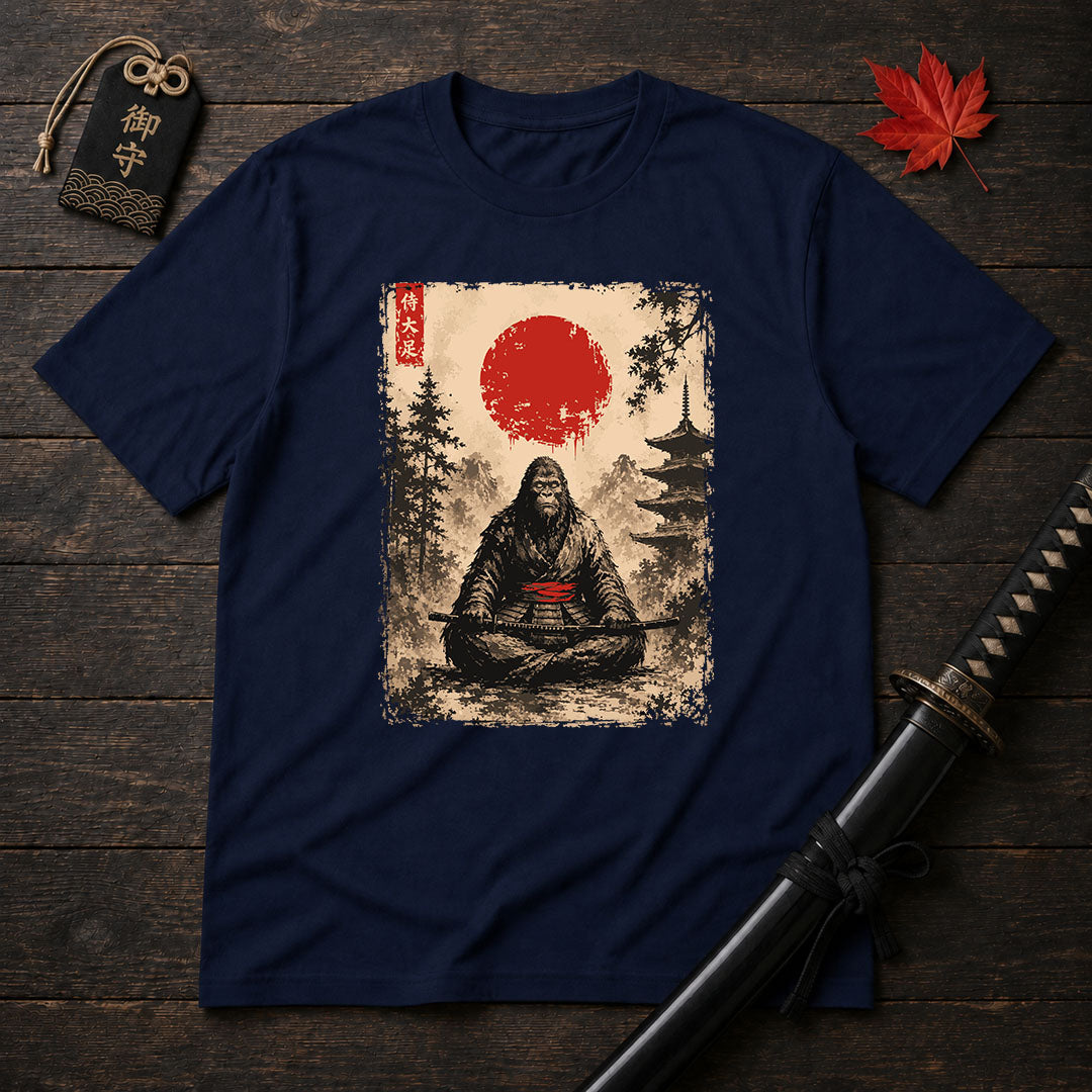 Samurai Ape Meditating T-Shirt