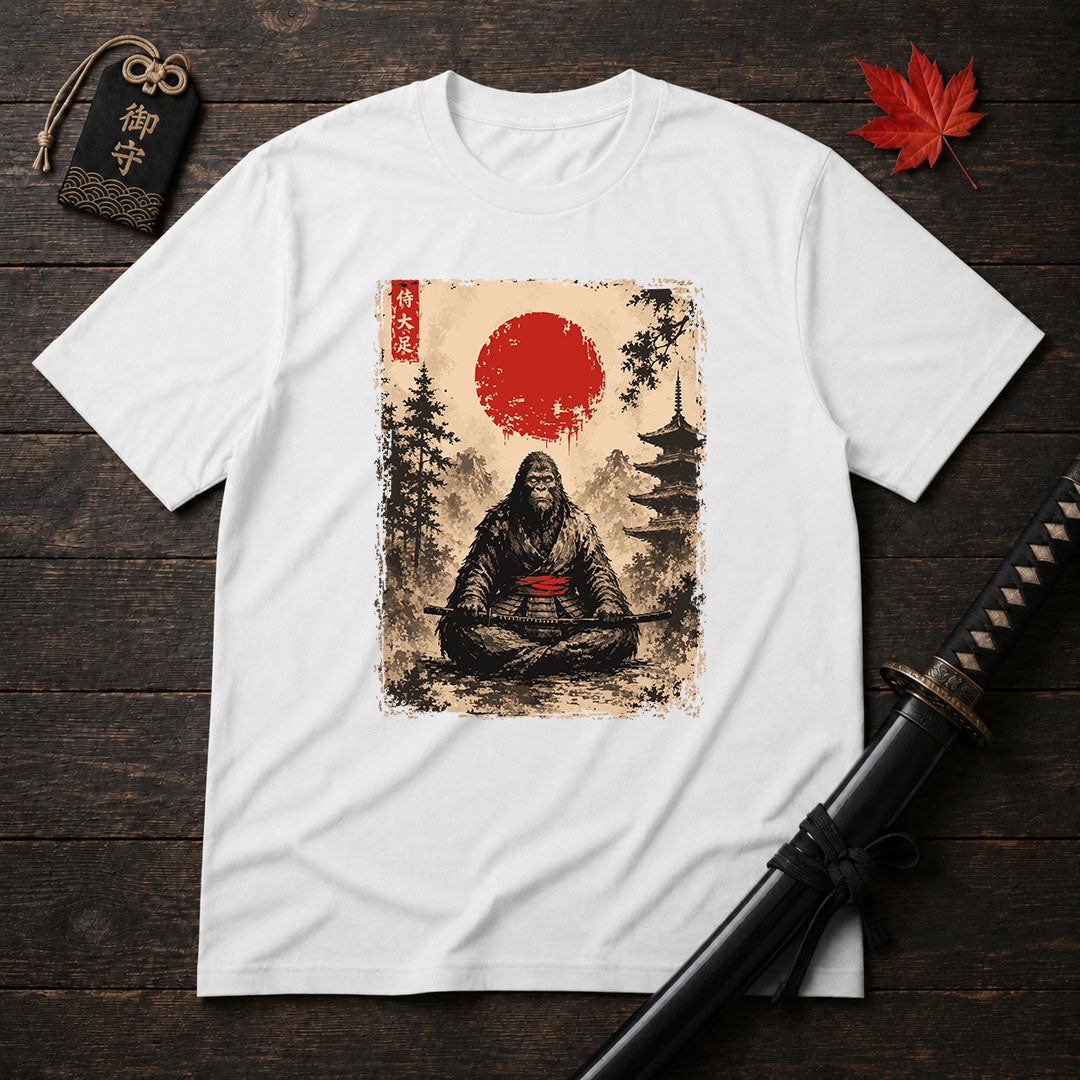 Samurai Ape Meditating T-Shirt