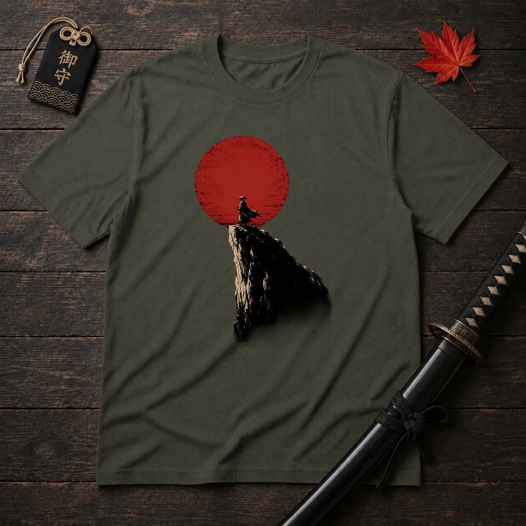 Samurai At Red Sun T-Shirt