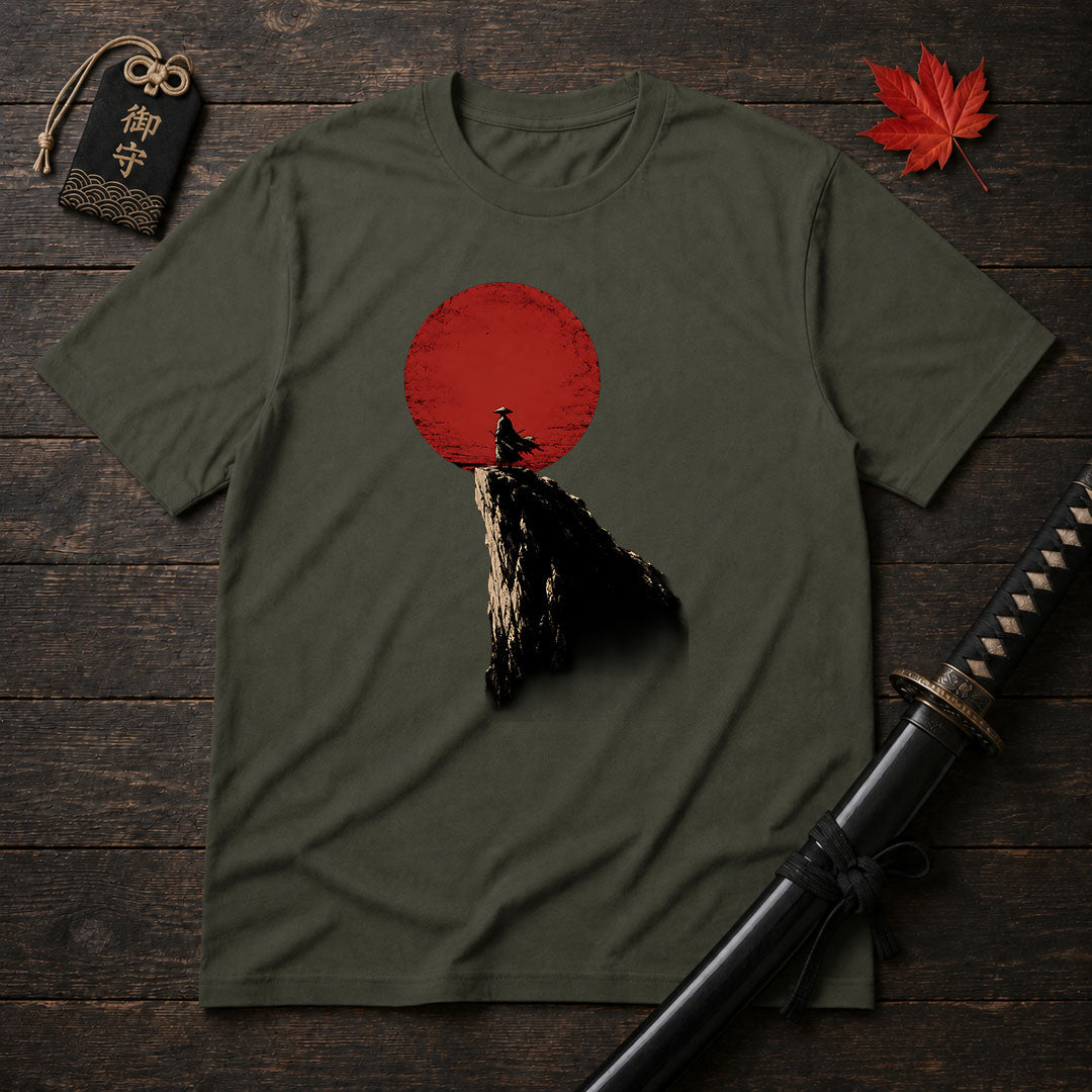 Samurai At Red Sun T-Shirt
