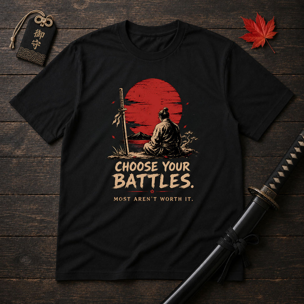 Samurai At Sunset T-Shirt
