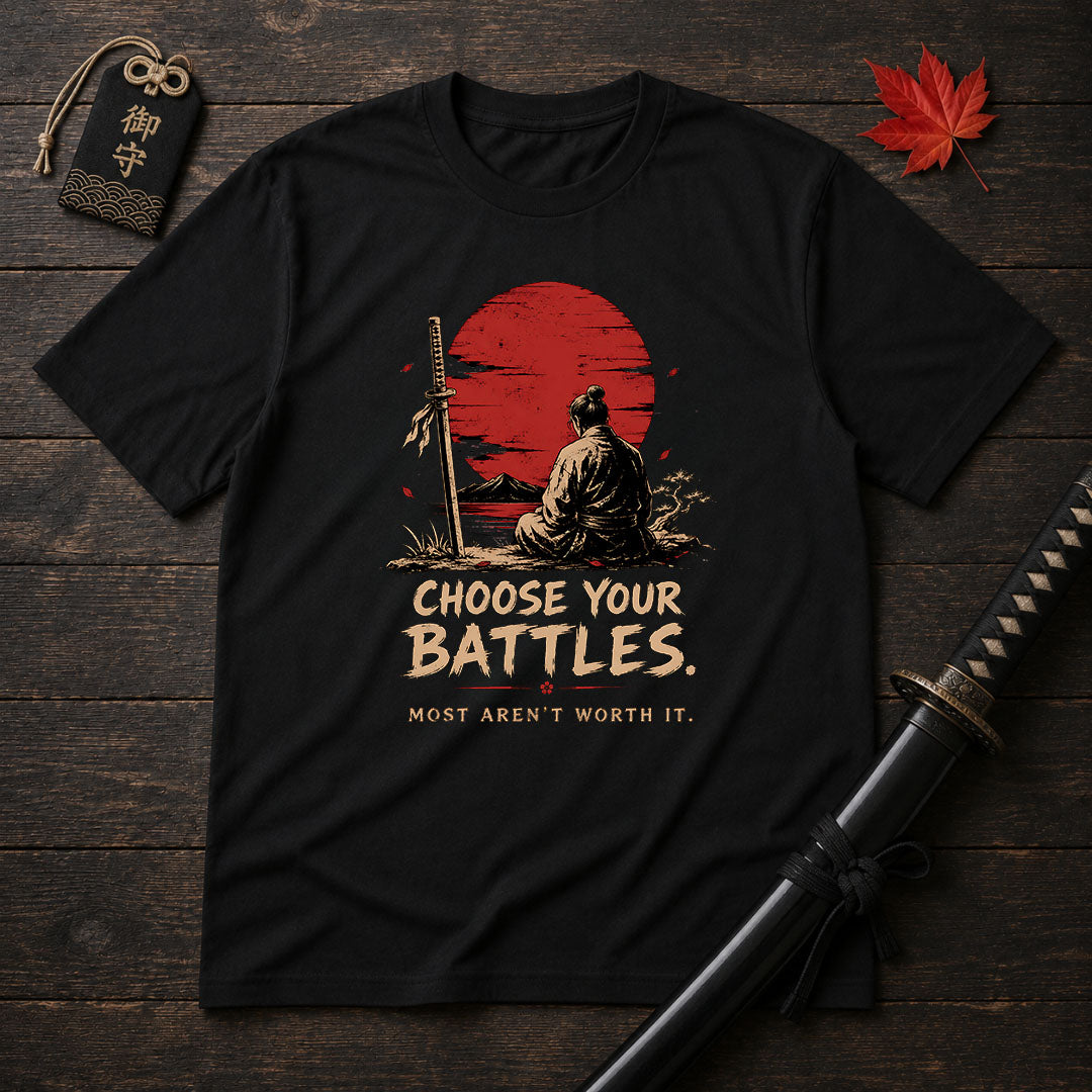 Samurai At Sunset T-Shirt