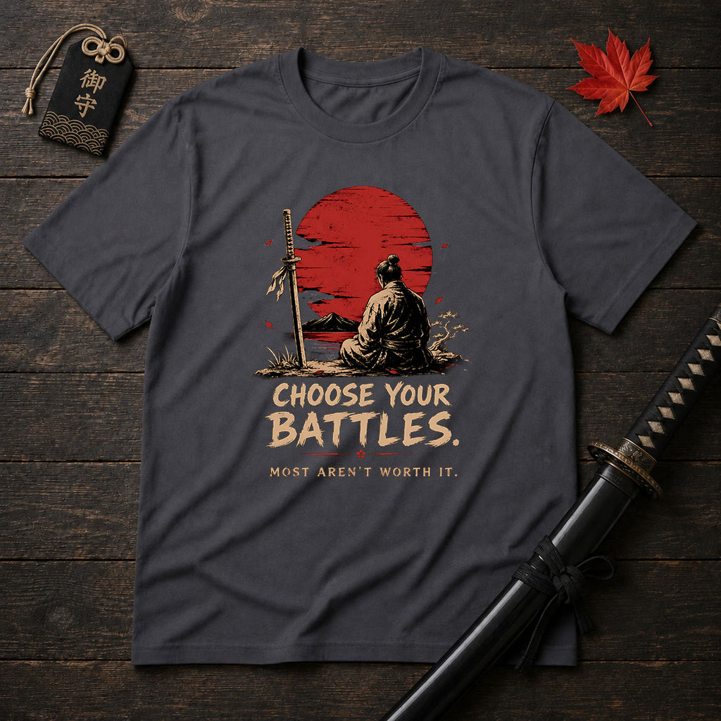 Samurai At Sunset T-Shirt