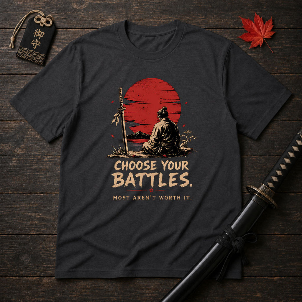 Samurai At Sunset T-Shirt
