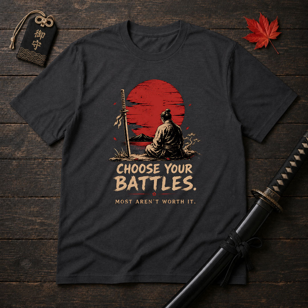 Samurai At Sunset T-Shirt