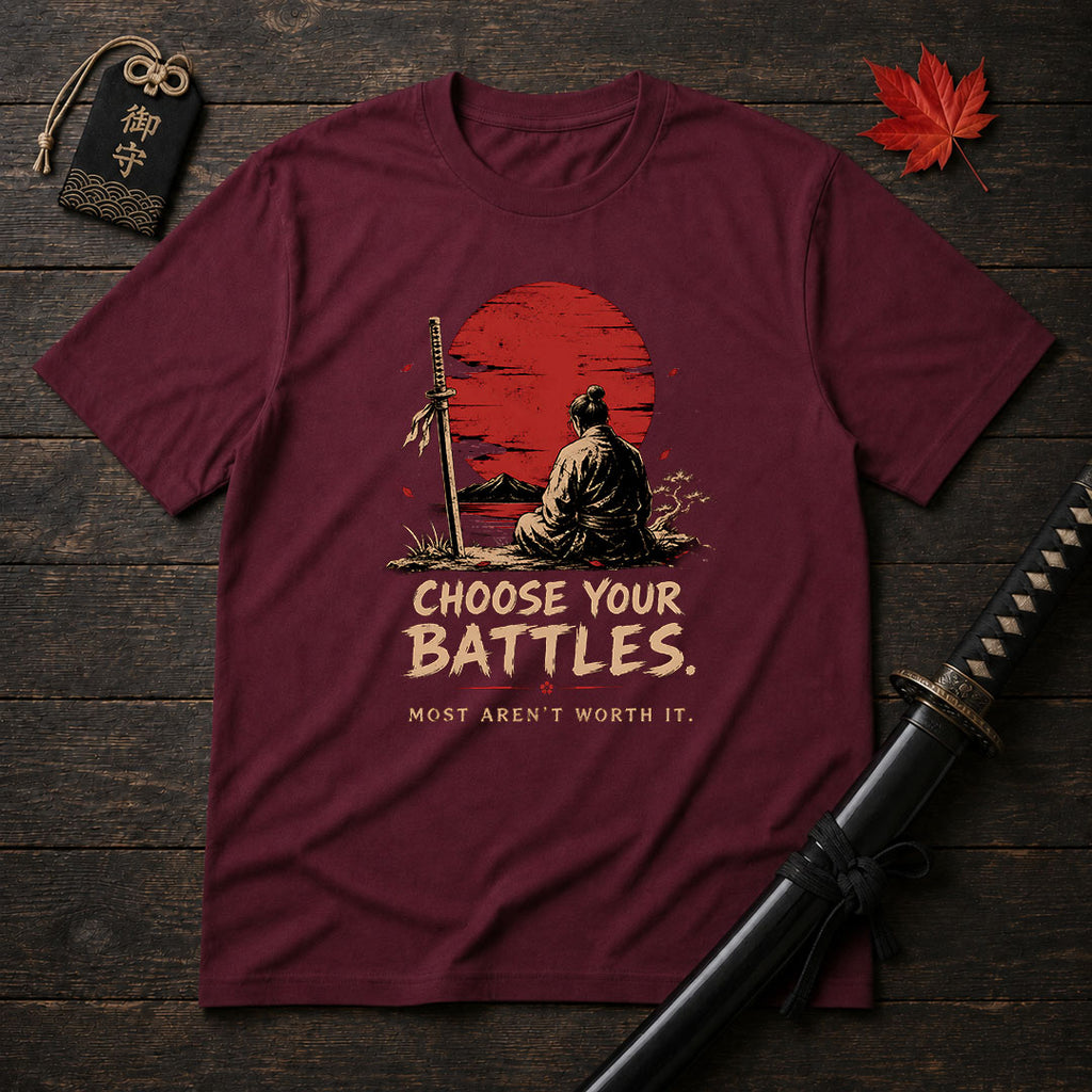 Samurai At Sunset T-Shirt
