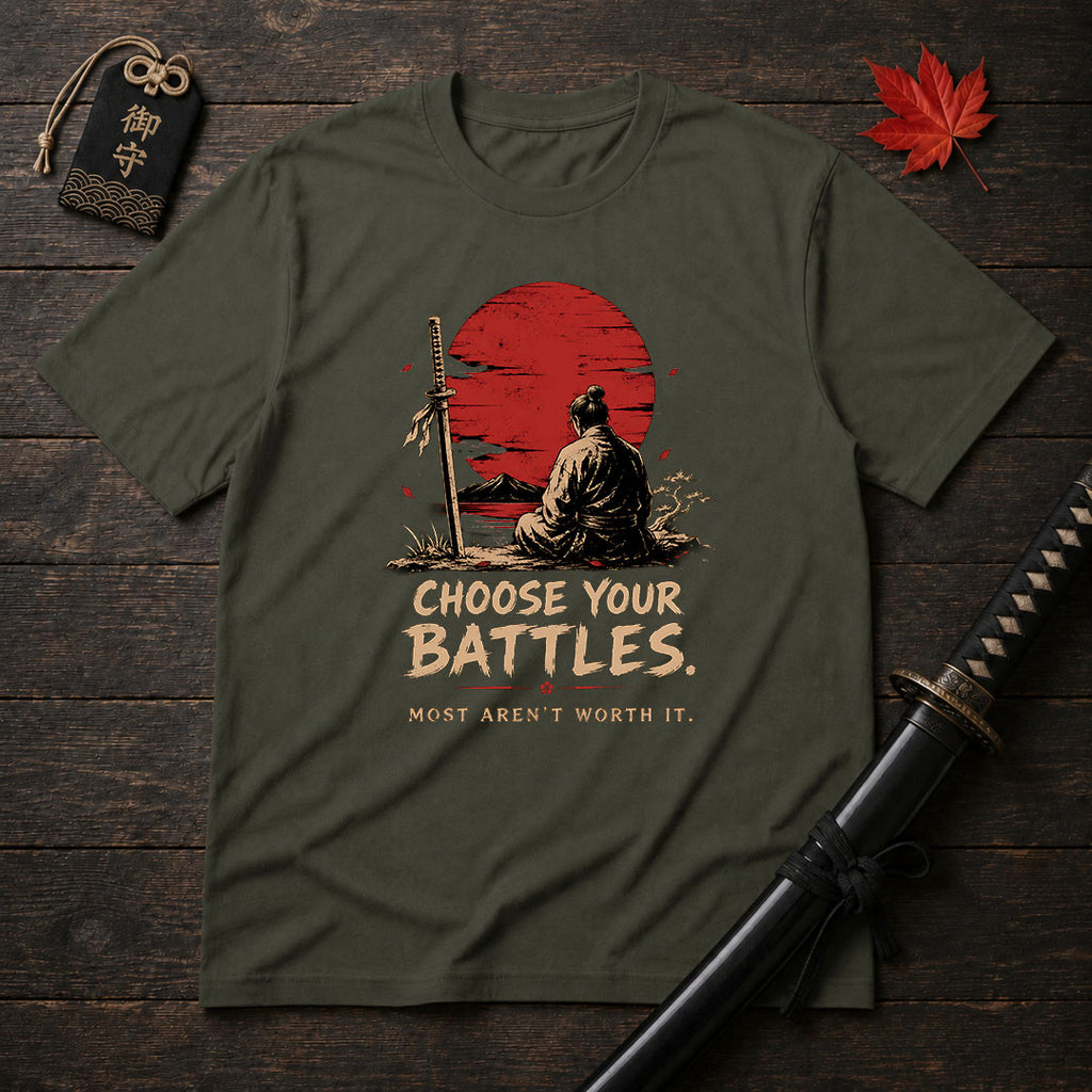 Samurai At Sunset T-Shirt