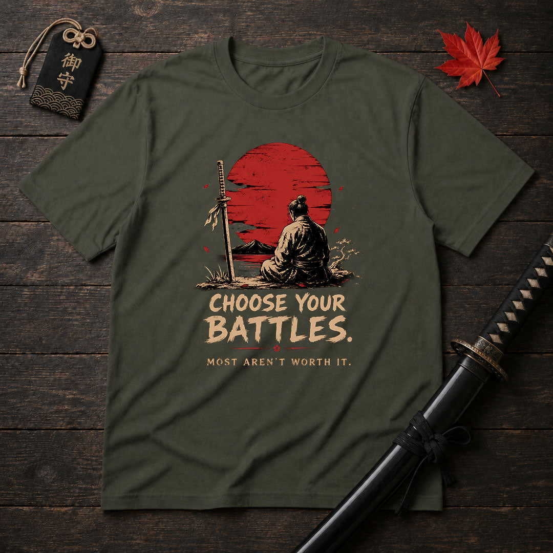 Samurai At Sunset T-Shirt