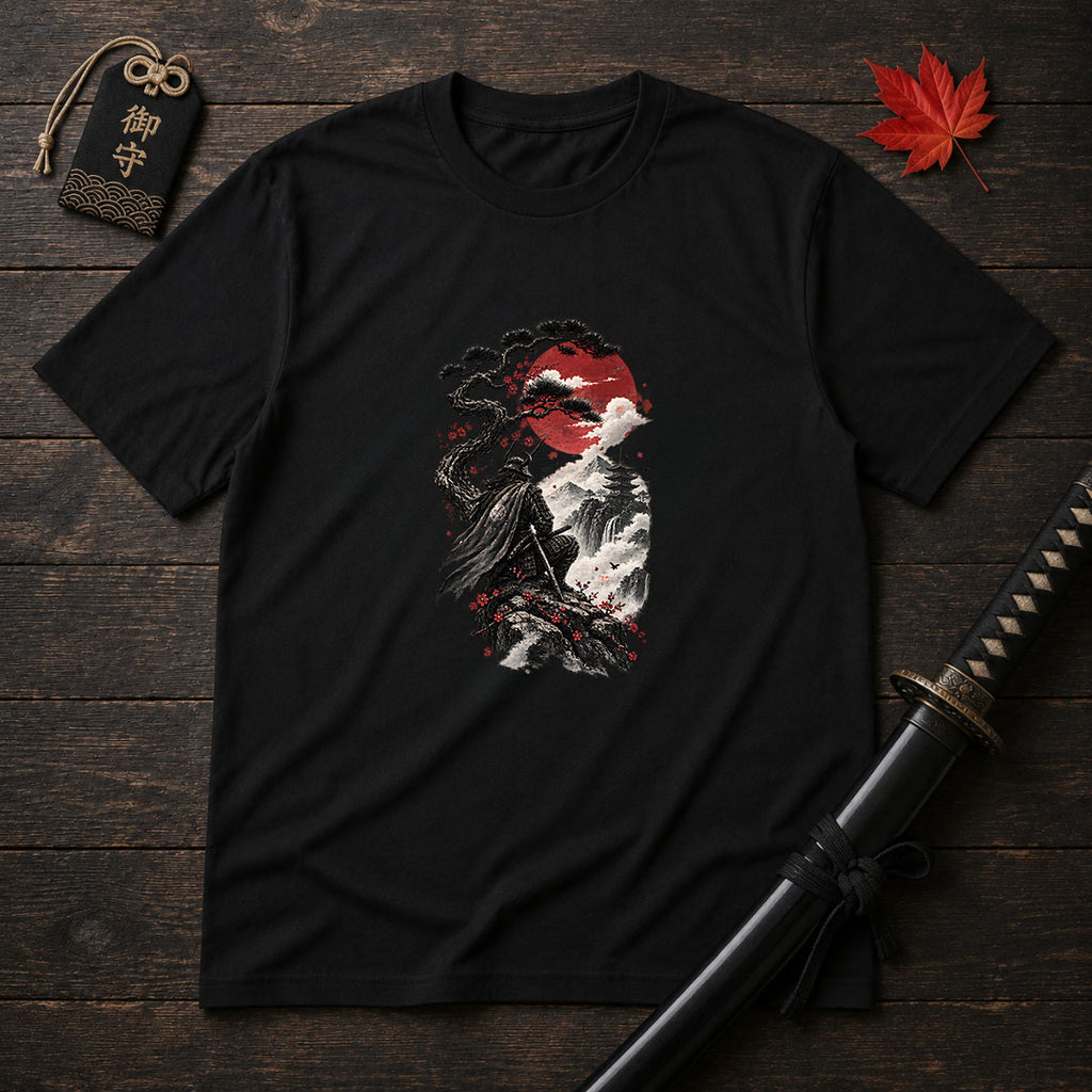 Samurai Atop the Cliff T-Shirt