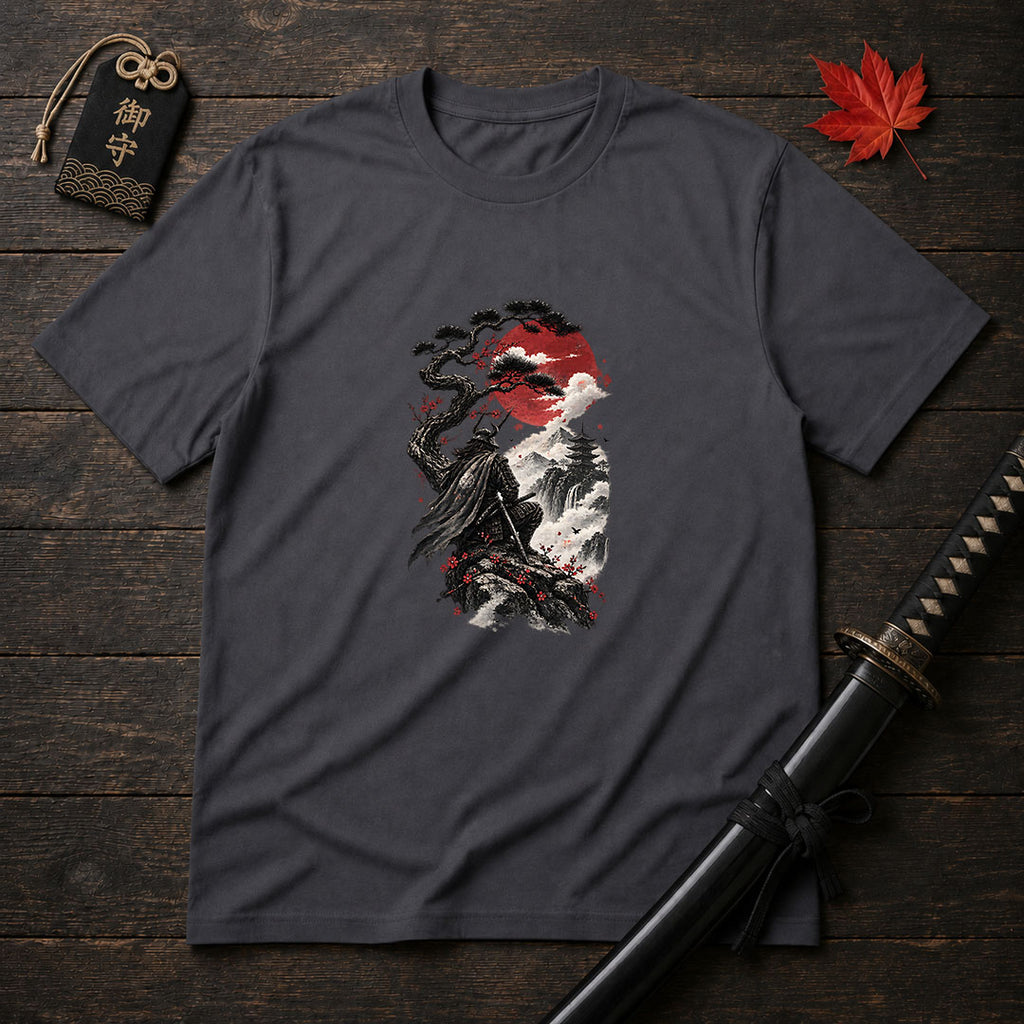 Samurai Atop the Cliff T-Shirt