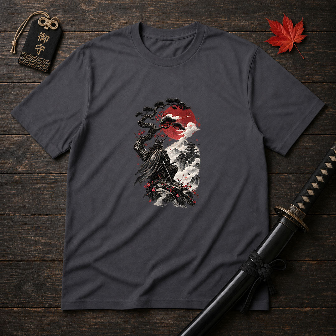 Samurai Atop the Cliff T-Shirt