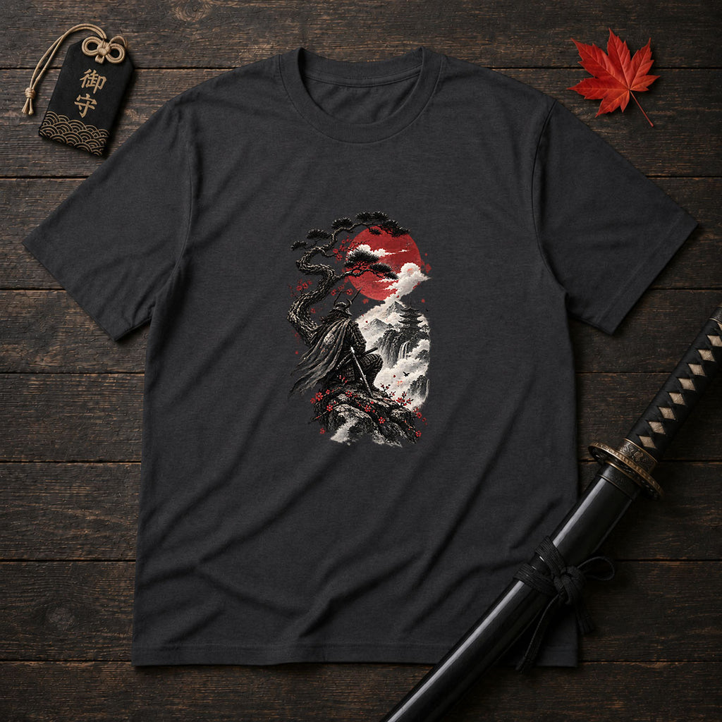 Samurai Atop the Cliff T-Shirt